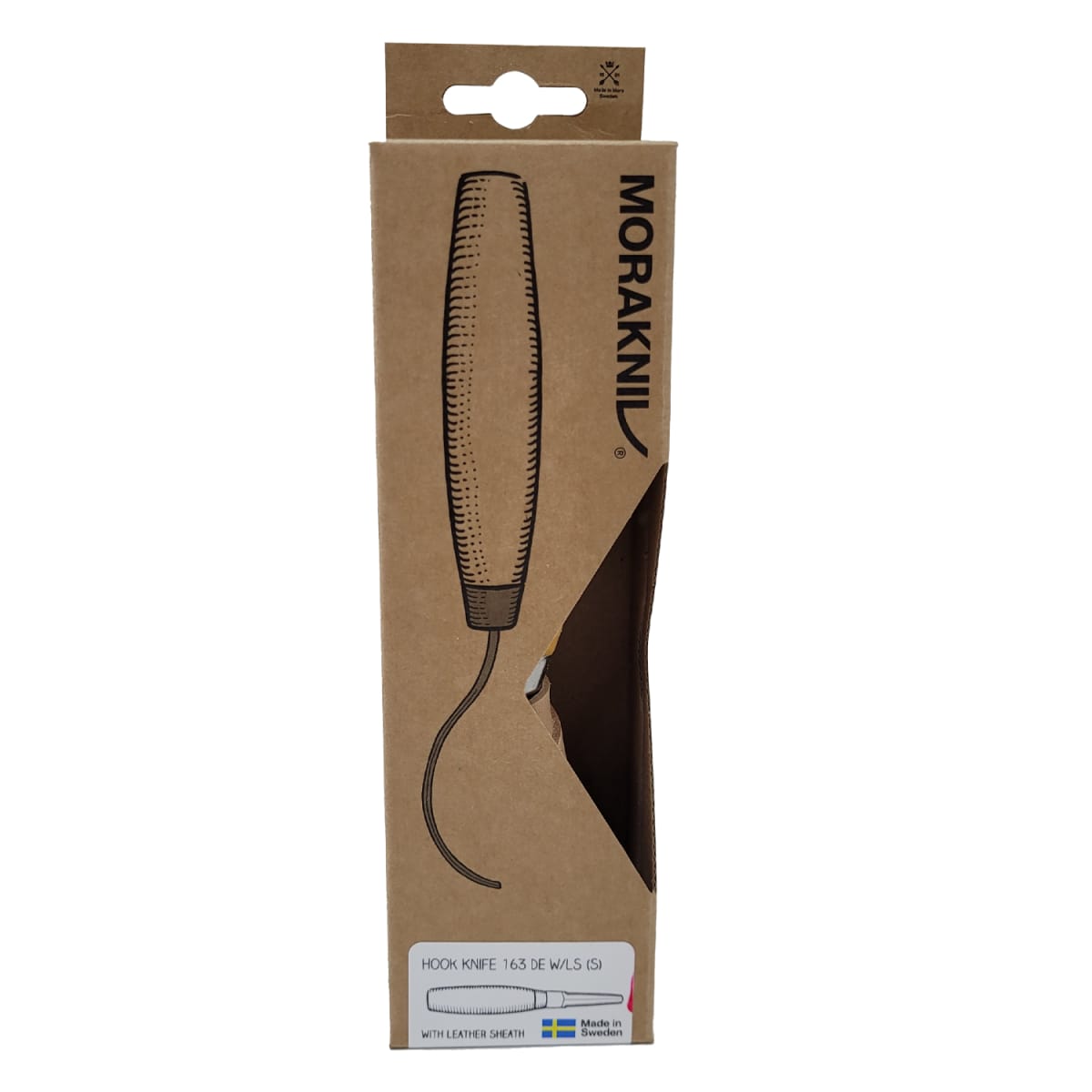 Cuchillo de Gancho Hook Knife Morakniv para Tallado en Madera 163 + Estuche de Cuero2