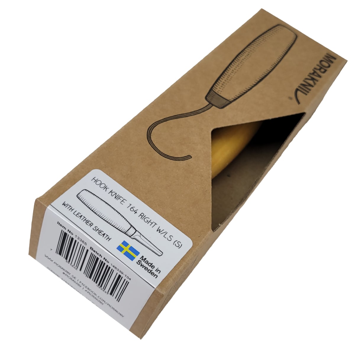 Cuchillo de Gancho Hook Knife Morakniv para Tallado en Madera 164 + Estuche de Cuero6