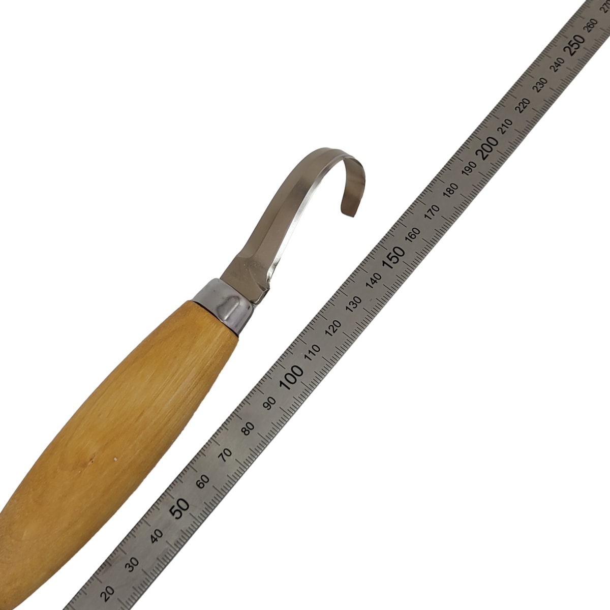 Cuchillo de Gancho Hook Knife Morakniv para Tallado en Madera 164 + Estuche de Cuero4