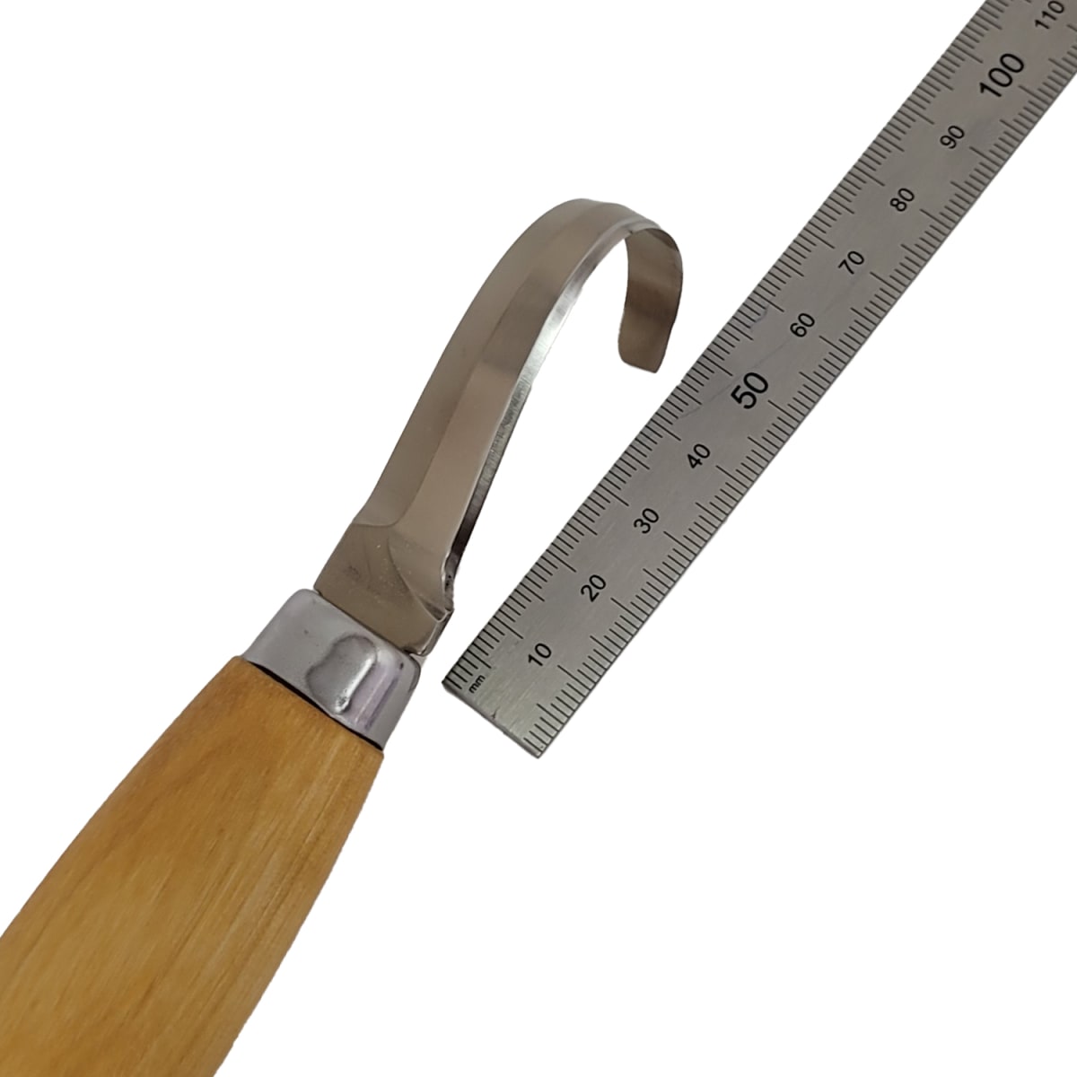 Cuchillo de Gancho Hook Knife Morakniv para Tallado en Madera 164 + Estuche de Cuero5