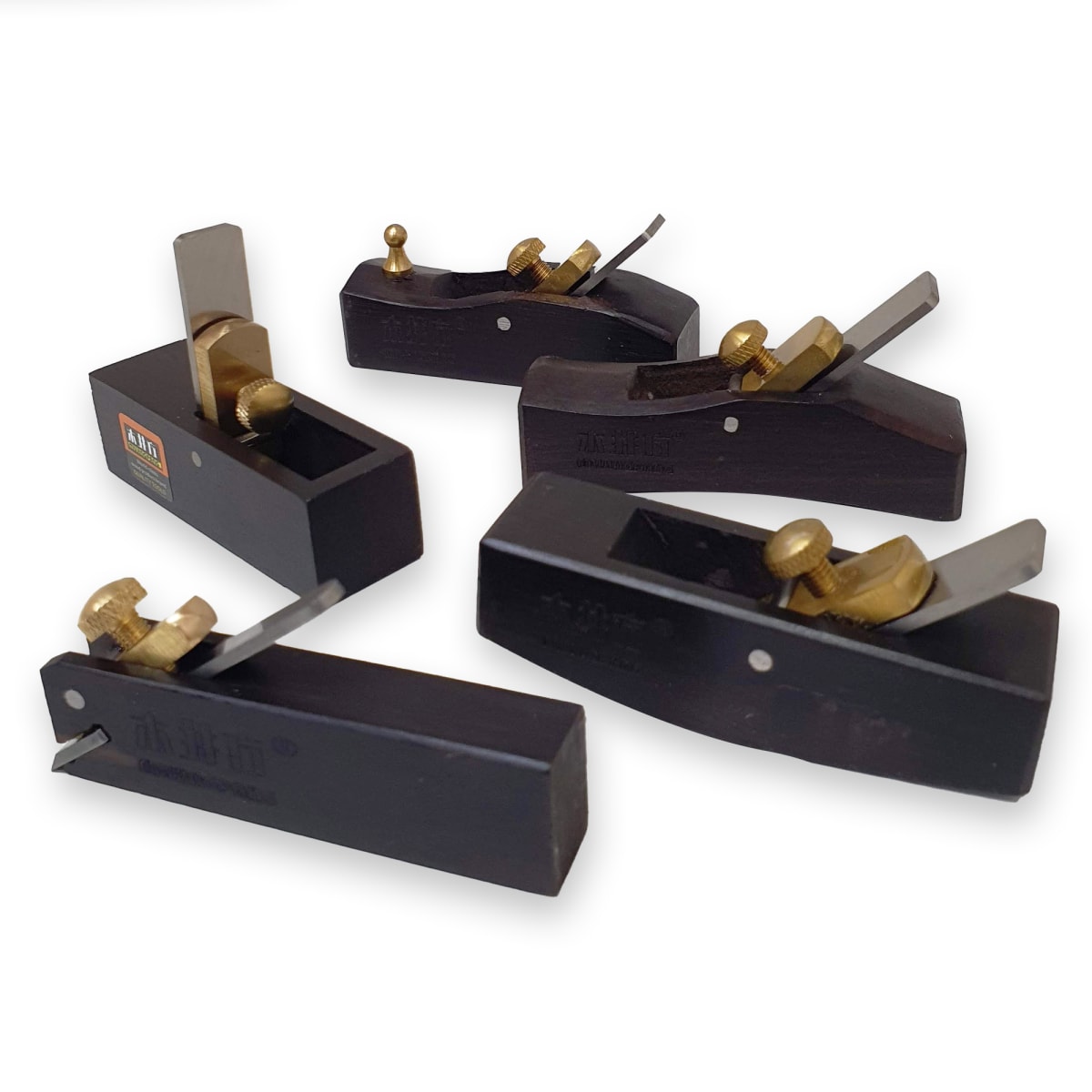 Set de Mini Cepillos Ebano-Bronce. Multibase (5 pcs) 0