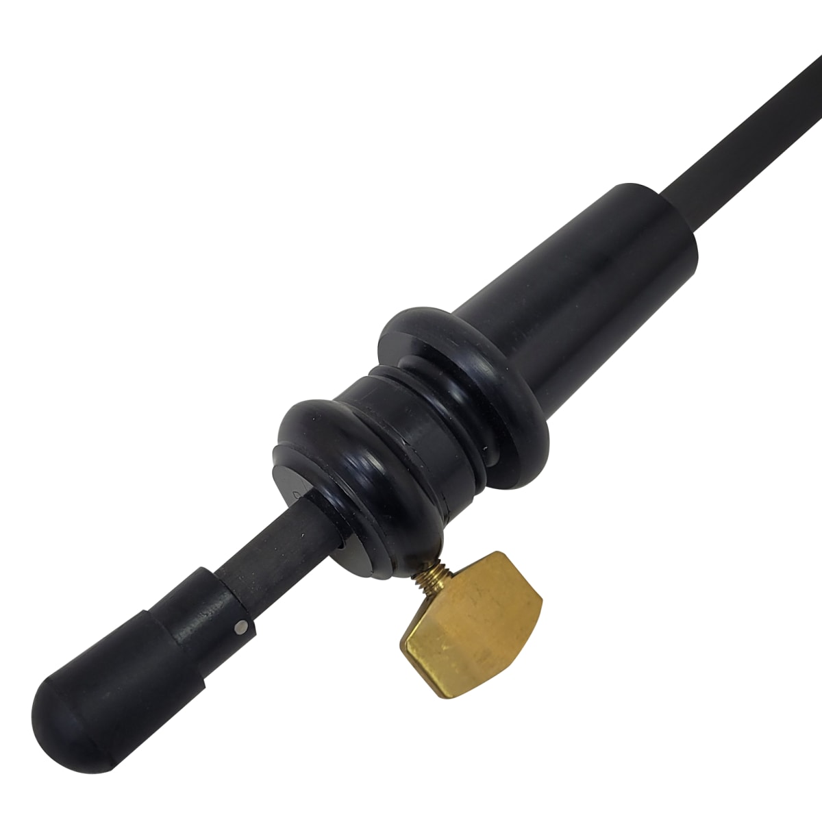 Puntal para Cello de Ebano con Botón Dorado y puntal de Fibra de Carbono2