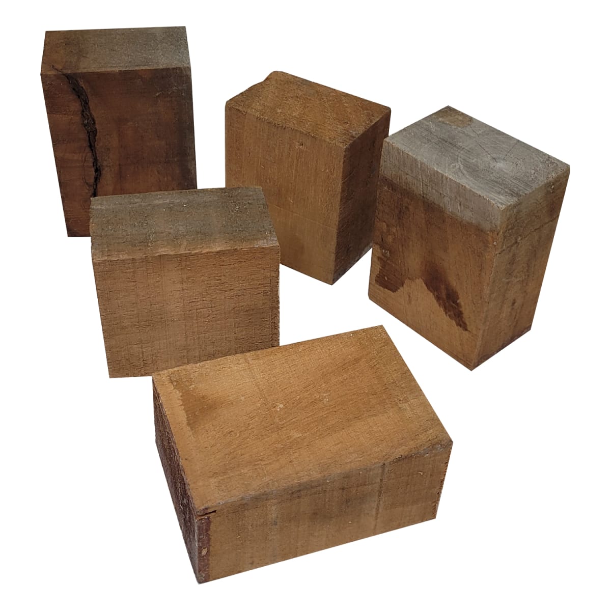 Set de 9 Bloques de Cedro Hondura de 90 mm x 80 mm x 50 mm +- C/U7