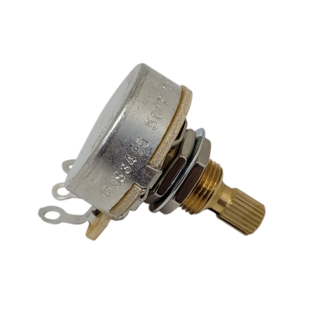 Potenciometro Grande CTS Stewmac EEUU 500K A Vastago Corto Item #450S 3485 # 01166
