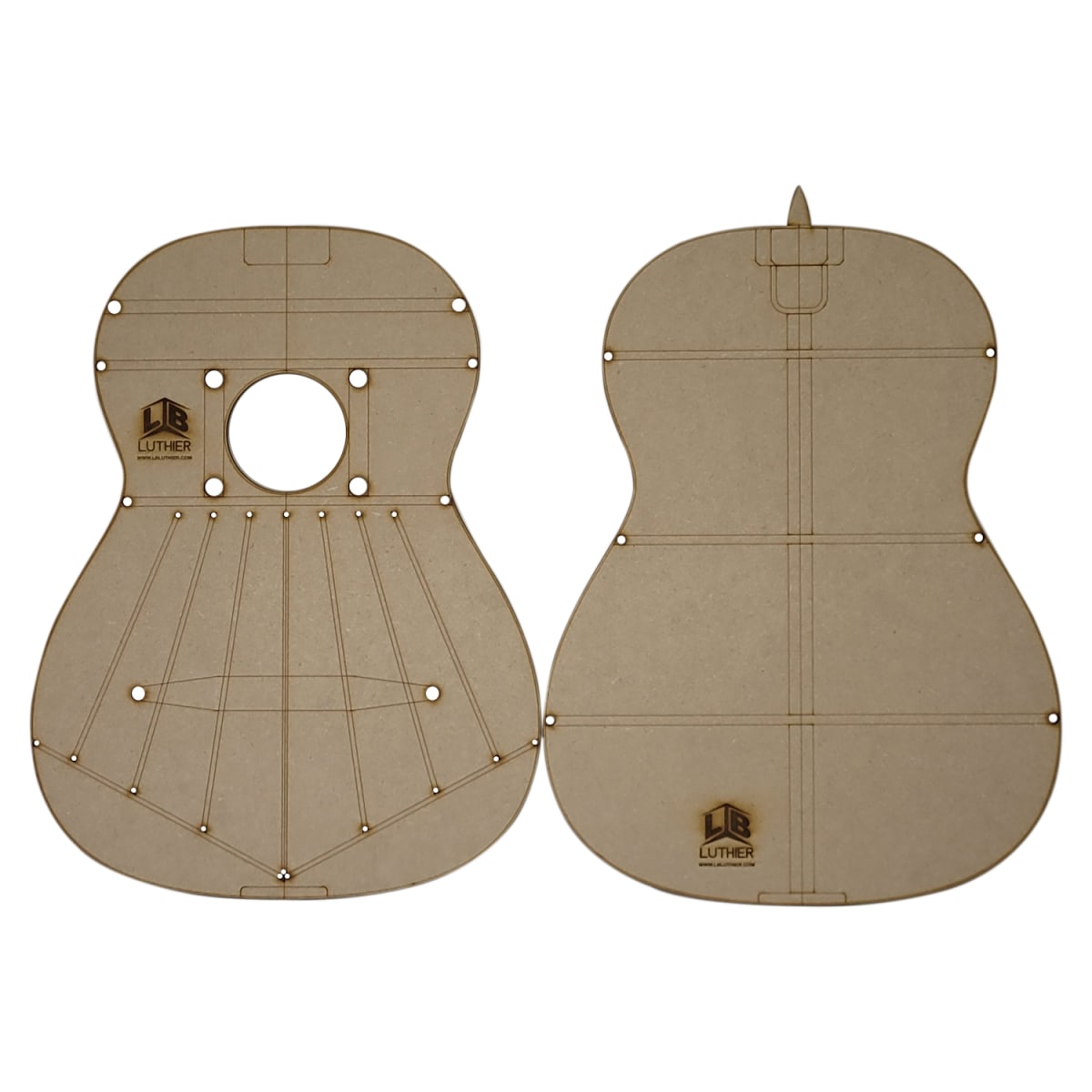 Plantilla Guitarra Clásica Hauser 1947 en MDF 3mm10