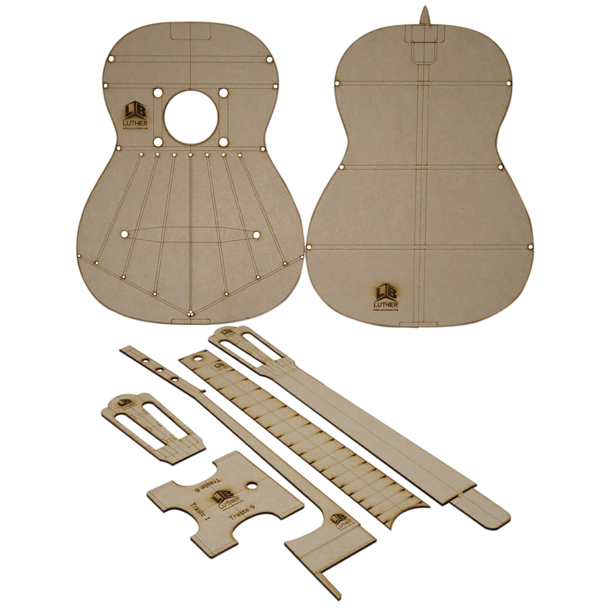 Plantilla Guitarra Clásica Hauser 1937 en MDF 3mm 0