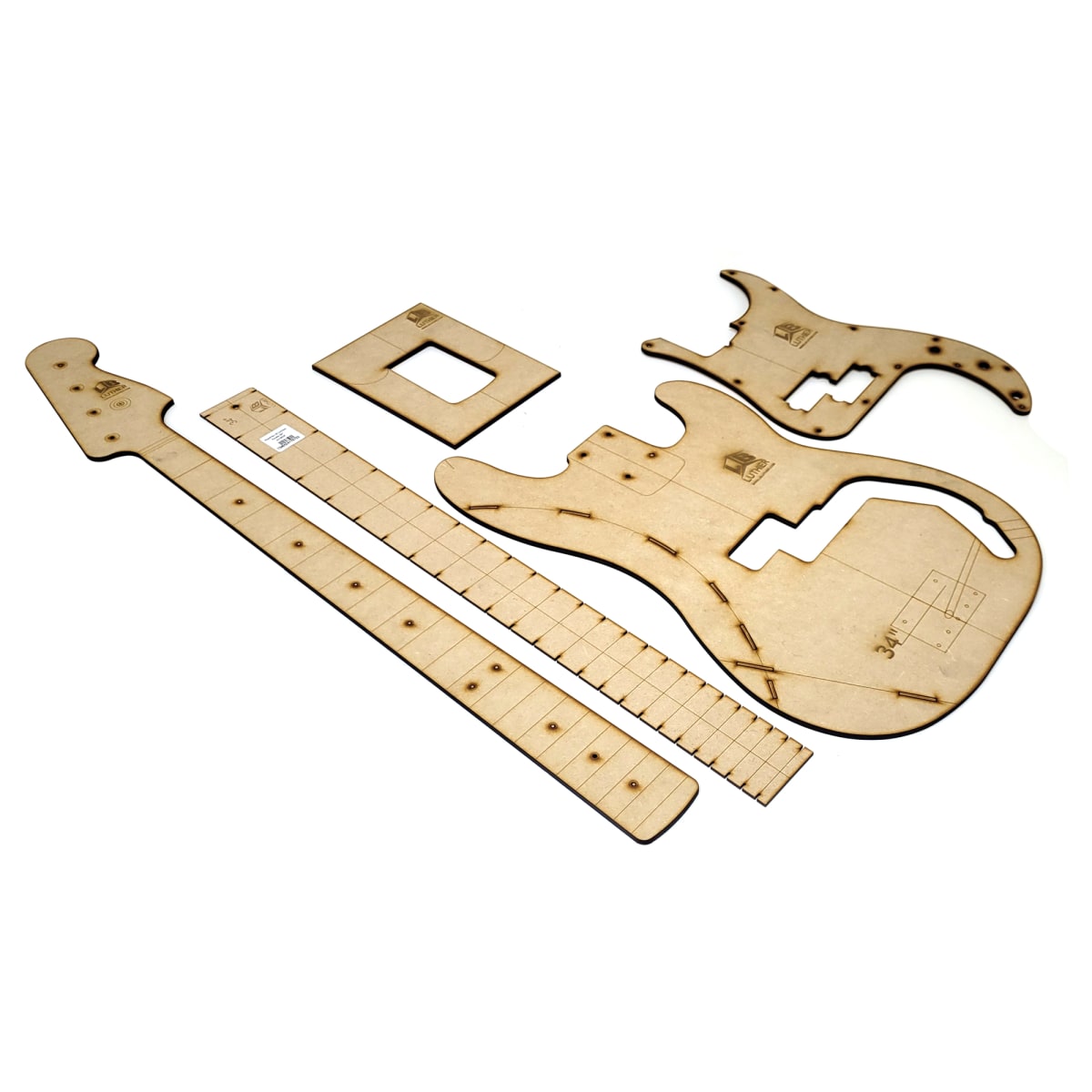 Set de Plantilla en MDF 5 mm tipo Presicion Bass3