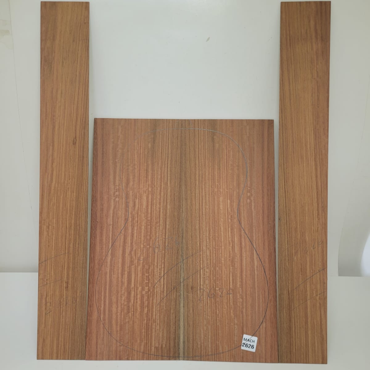 Set de Aros y Fondos de Machiche Mexicano para Guitarra MACH-2626 con detalles 0