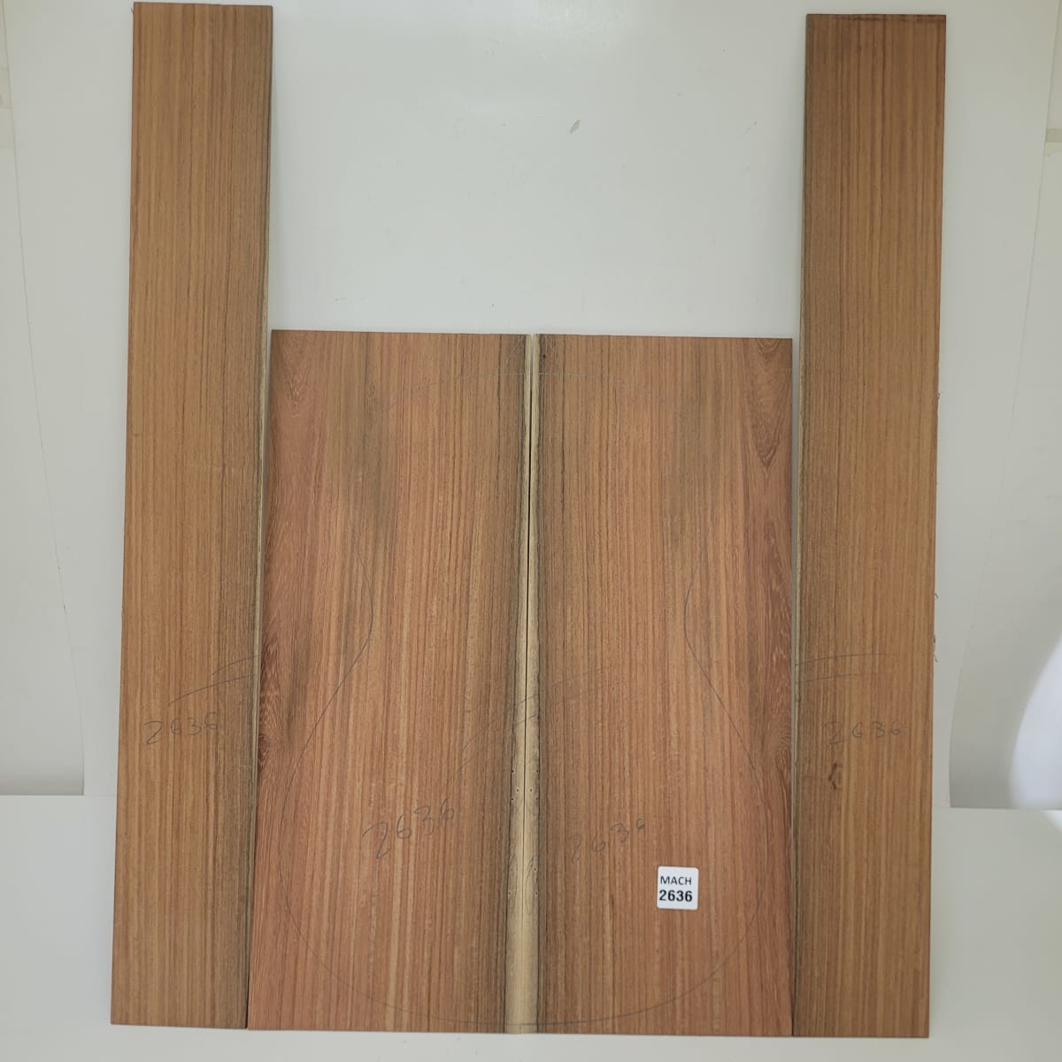 Set de Aros y Fondos de Machiche Mexicano para Guitarra MACH-2636 con detalles7