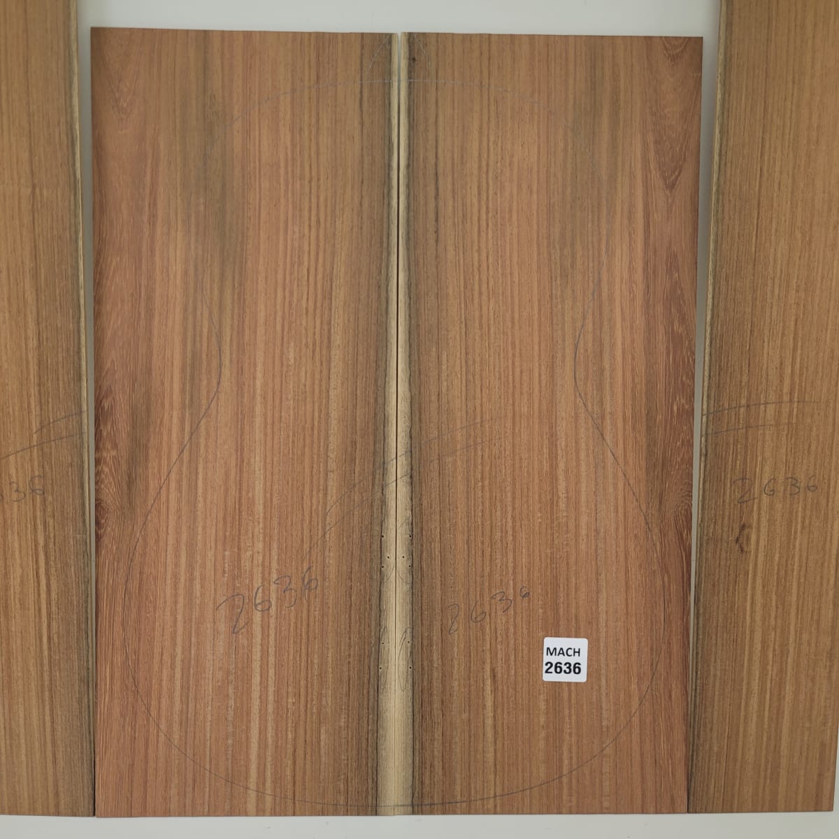 Set de Aros y Fondos de Machiche Mexicano para Guitarra MACH-2636 con detalles 0