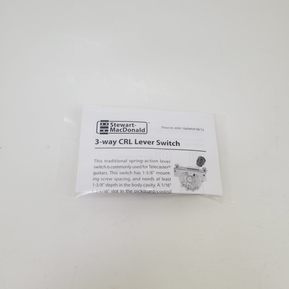 Switch Selector 3 posiciones CRL 3-way Lever Switch Item # 2000 Stewmac EEUU Tipo Telecaster2