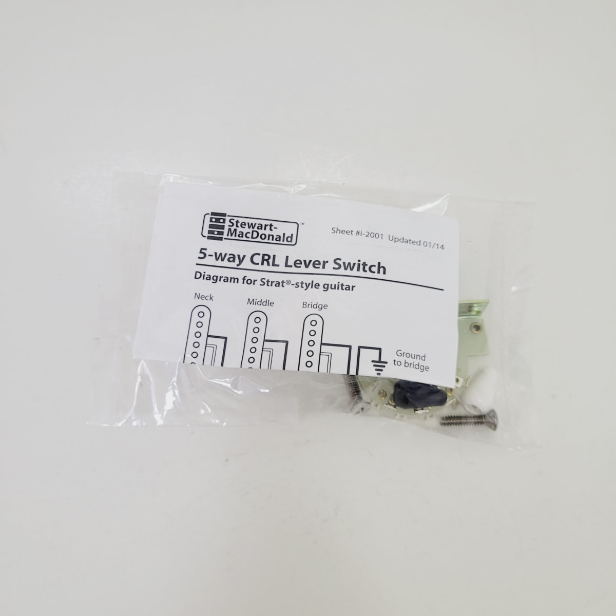 Switch Selector 5 posiciones CRL 5-way Lever Switch Item # 2001 Stewmac EEUU Tipo Stratocaster3