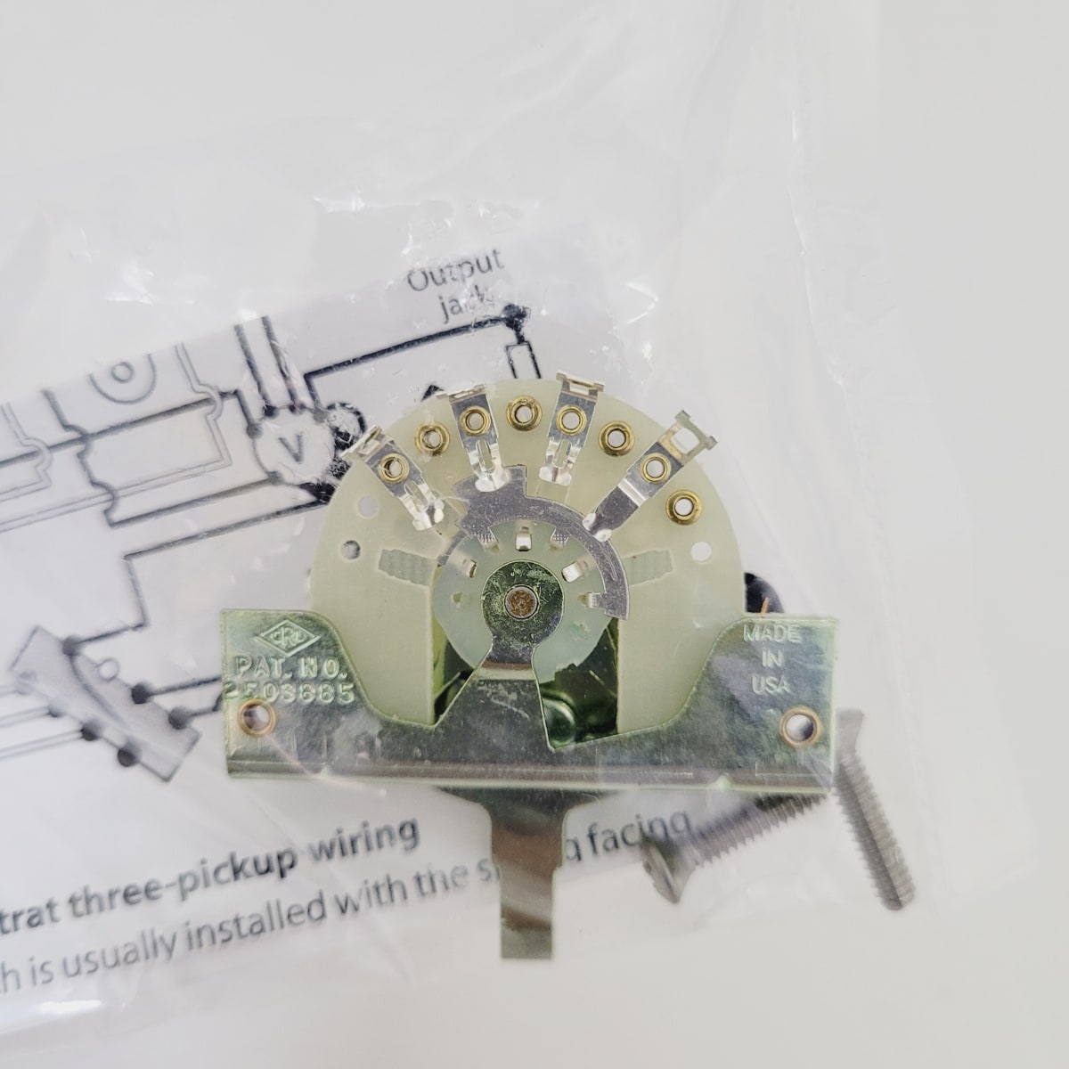 Switch Selector 5 posiciones CRL 5-way Lever Switch Item # 2001 Stewmac EEUU Tipo Stratocaster6