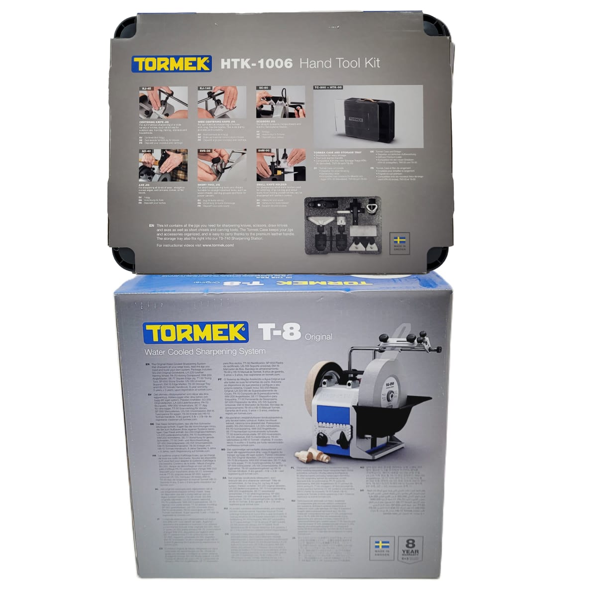 Pack Afiladora Tormek Mod: TORMT8 + Kit de Guias de Afilado HTK-10062