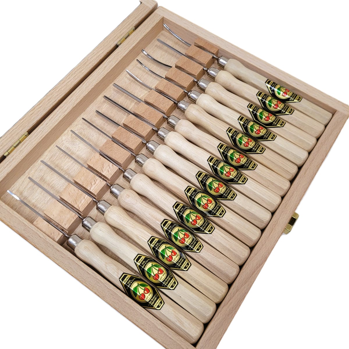 Set de 14 pcs Micro Gubias Two Cherries Modelo: 5414 HK con estuche de Madera2