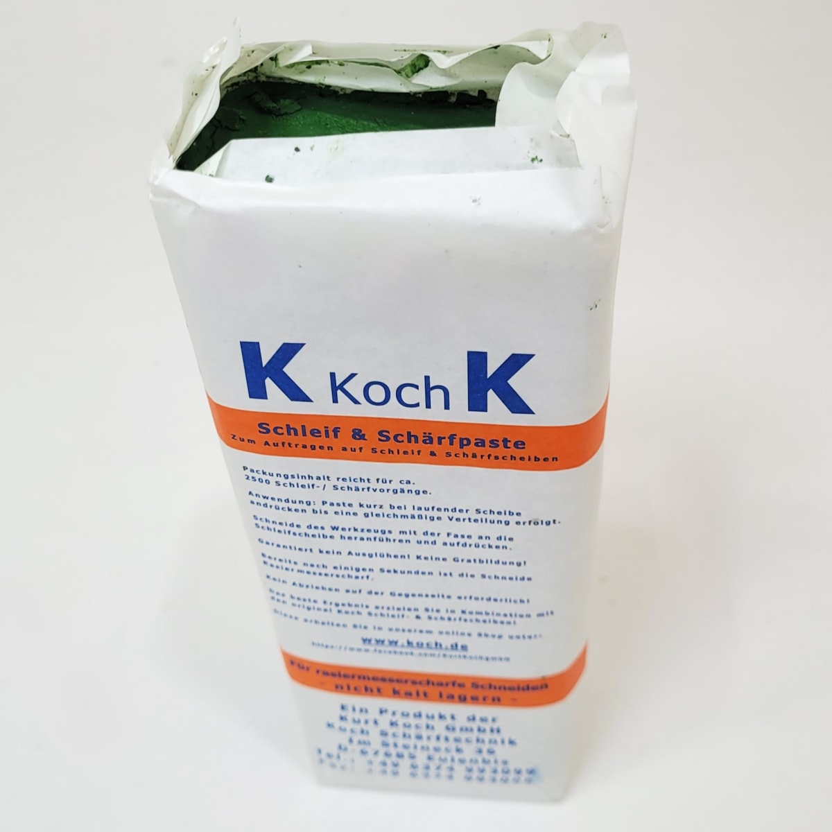 Pasta Koch Verde 3615 Two Cherries para Afilar Grano 2500 0