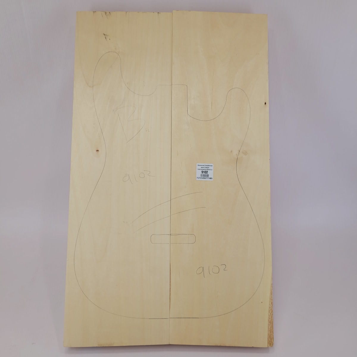 Madera Premium Basswood Canadiense para Cuerpo de Guitarras y Bajos Eléctricos # 91026
