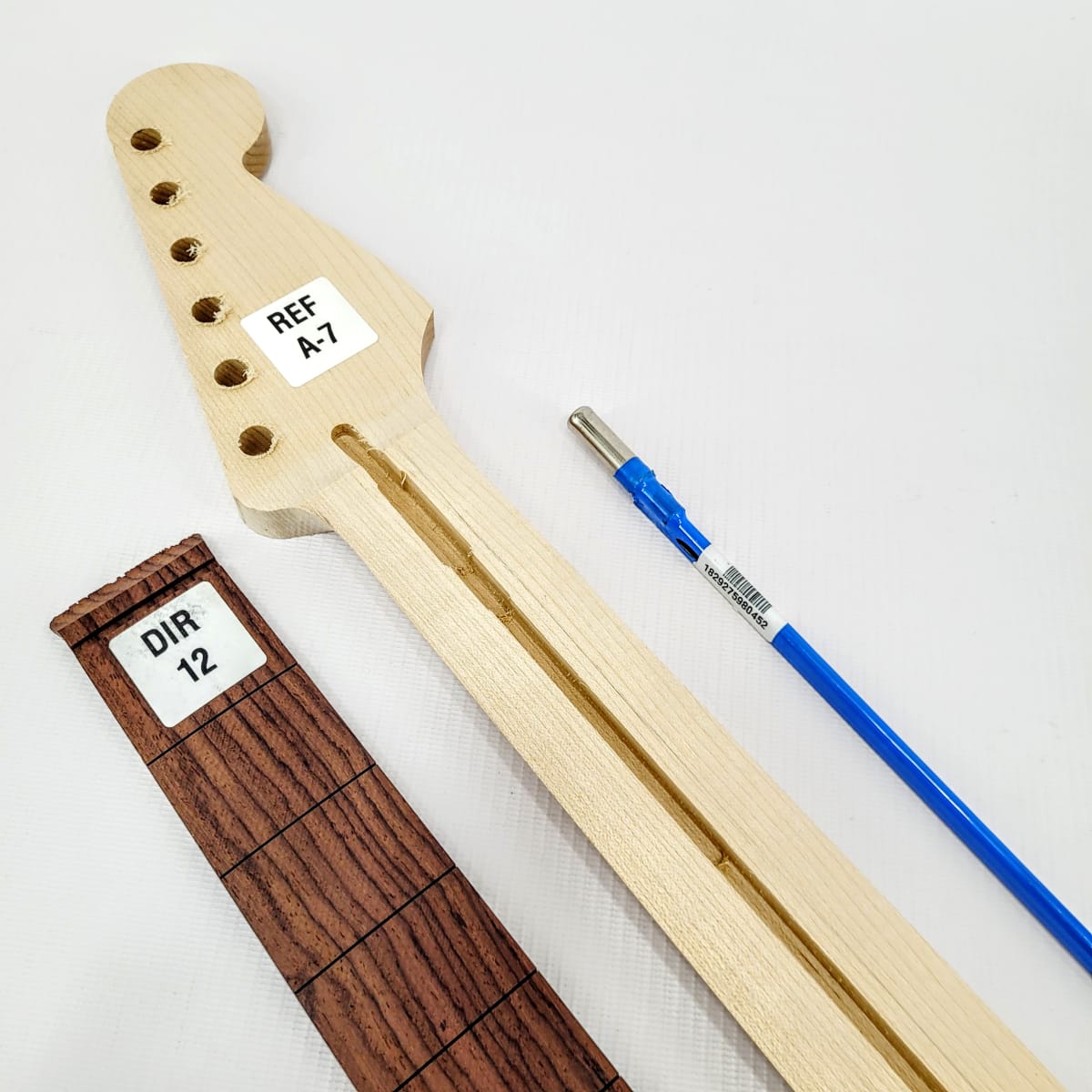 Kit 03 de Mastil Semi Elaborado Tipo Strato + Diapason Ranurado + Tensor3