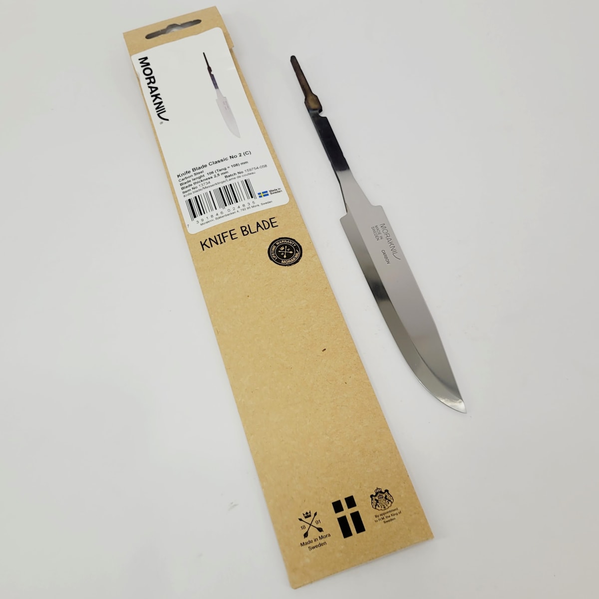 Hoja de Cuchillo Classic No. 2 Morakniv 13734 de 105mm x 2.7mm para Cuchillo (C) Acero alto en Carbono2
