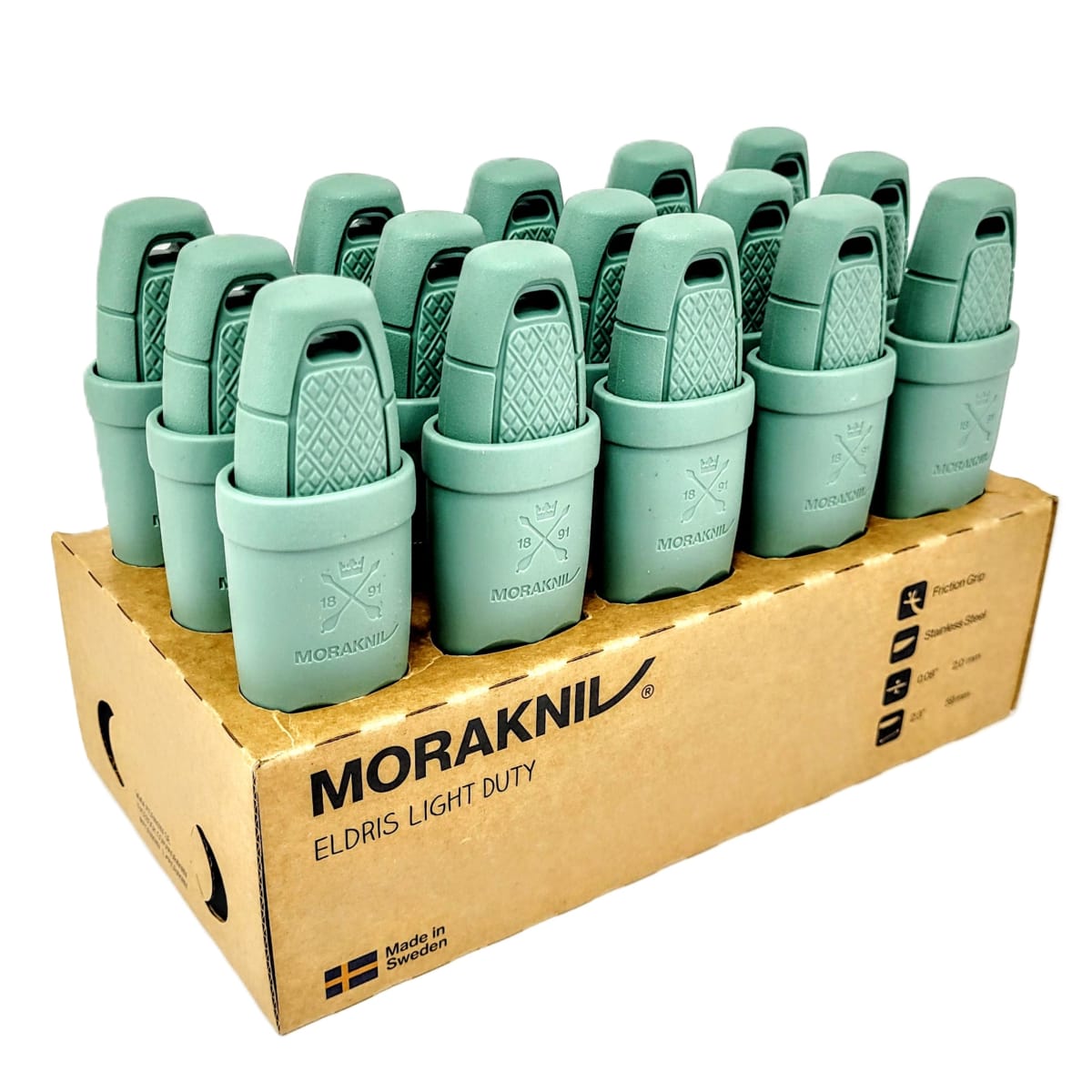 Cuchillo Morakniv 13898 Eldris LightDuty™ (S) Acero Inoxidable Color Mint Green6