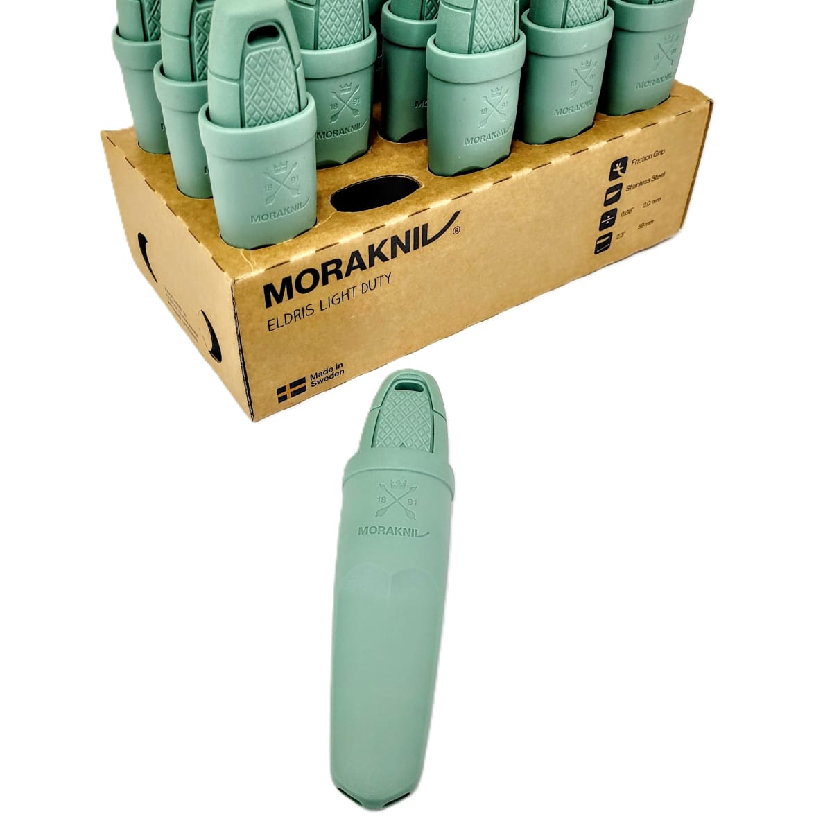 Cuchillo Morakniv 13898 Eldris LightDuty™ (S) Acero Inoxidable Color Mint Green9