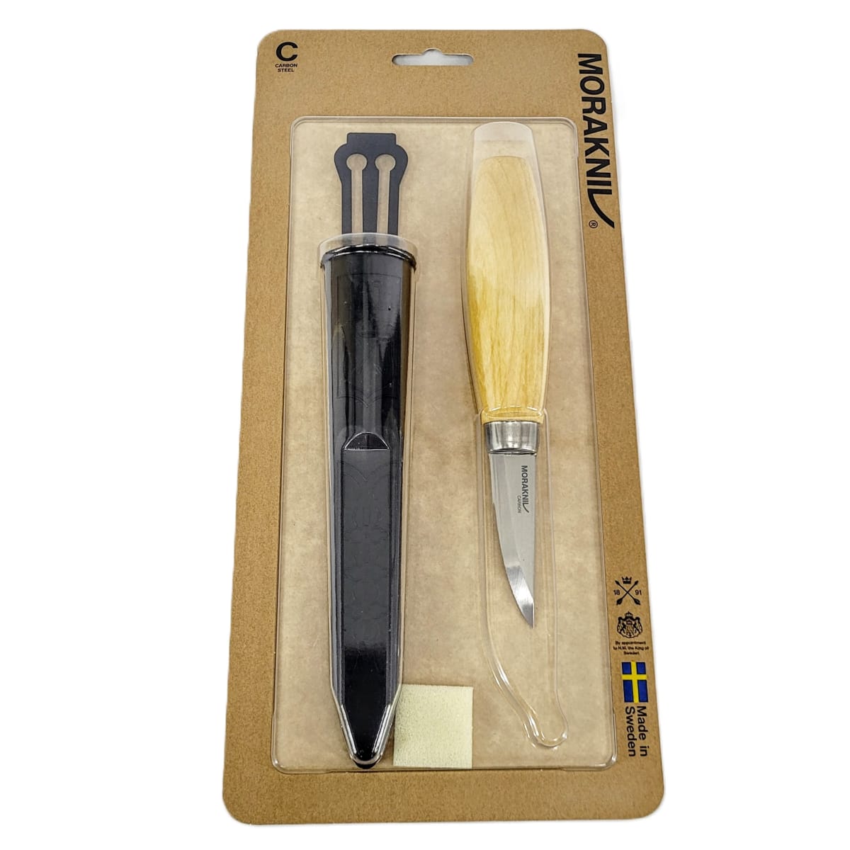 Cuchillo Morakniv para Tallado en Madera 120 (C) Acero al Carbono con Estuche5