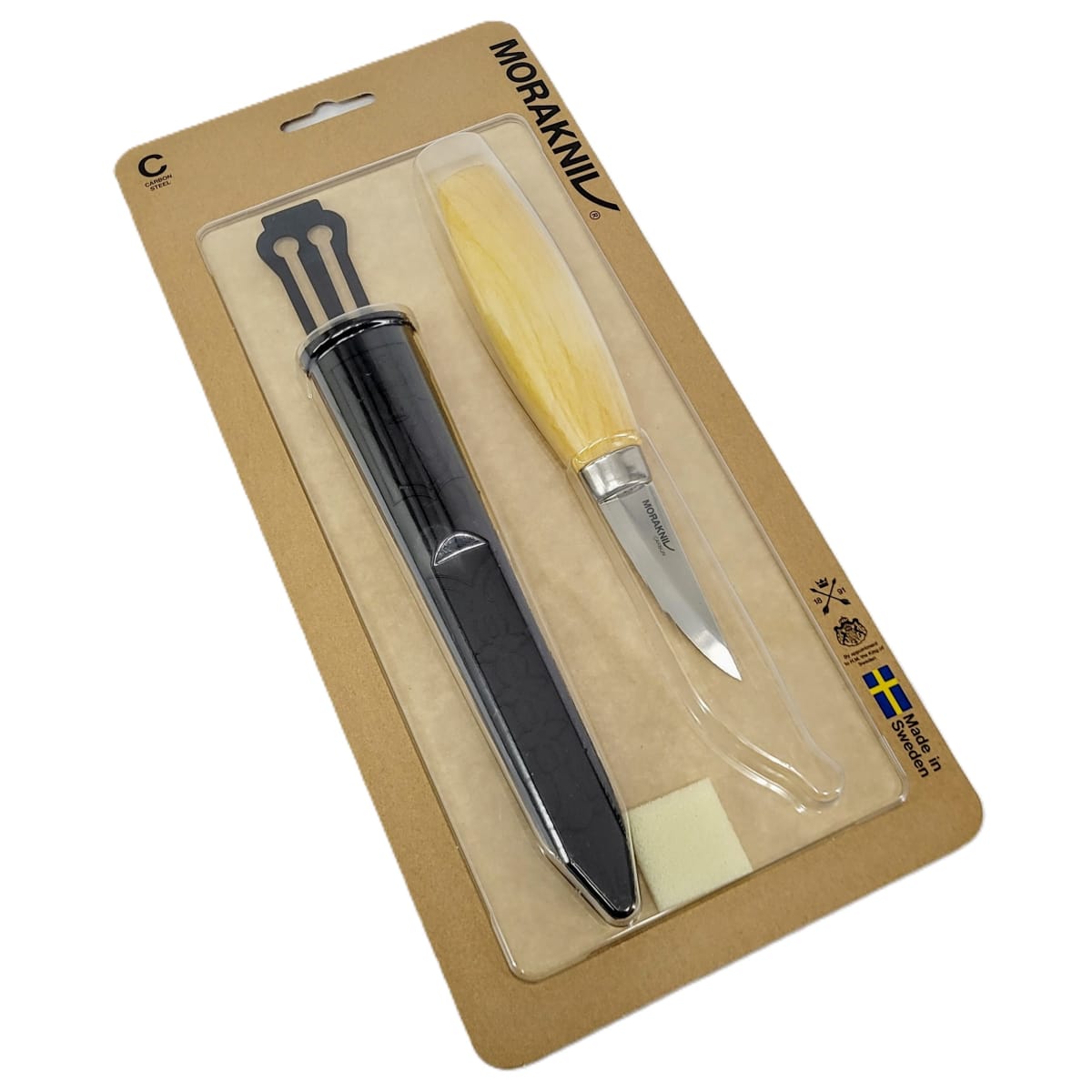 Cuchillo Morakniv para Tallado en Madera 120 (C) Acero al Carbono con Estuche2