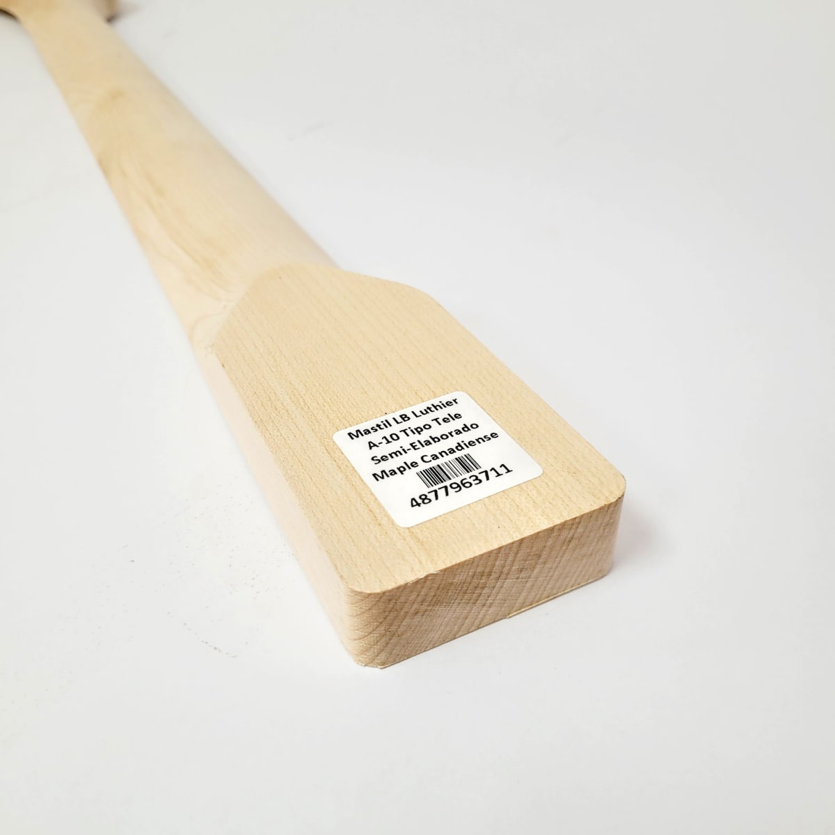 Mastil LB Luthier A-10 Tipo Tele Semi Elaborado de Maple Canadiense Especial3