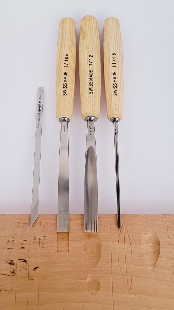 Set de Gubias Pfeil® Suiza 4 pcs + Estuche3