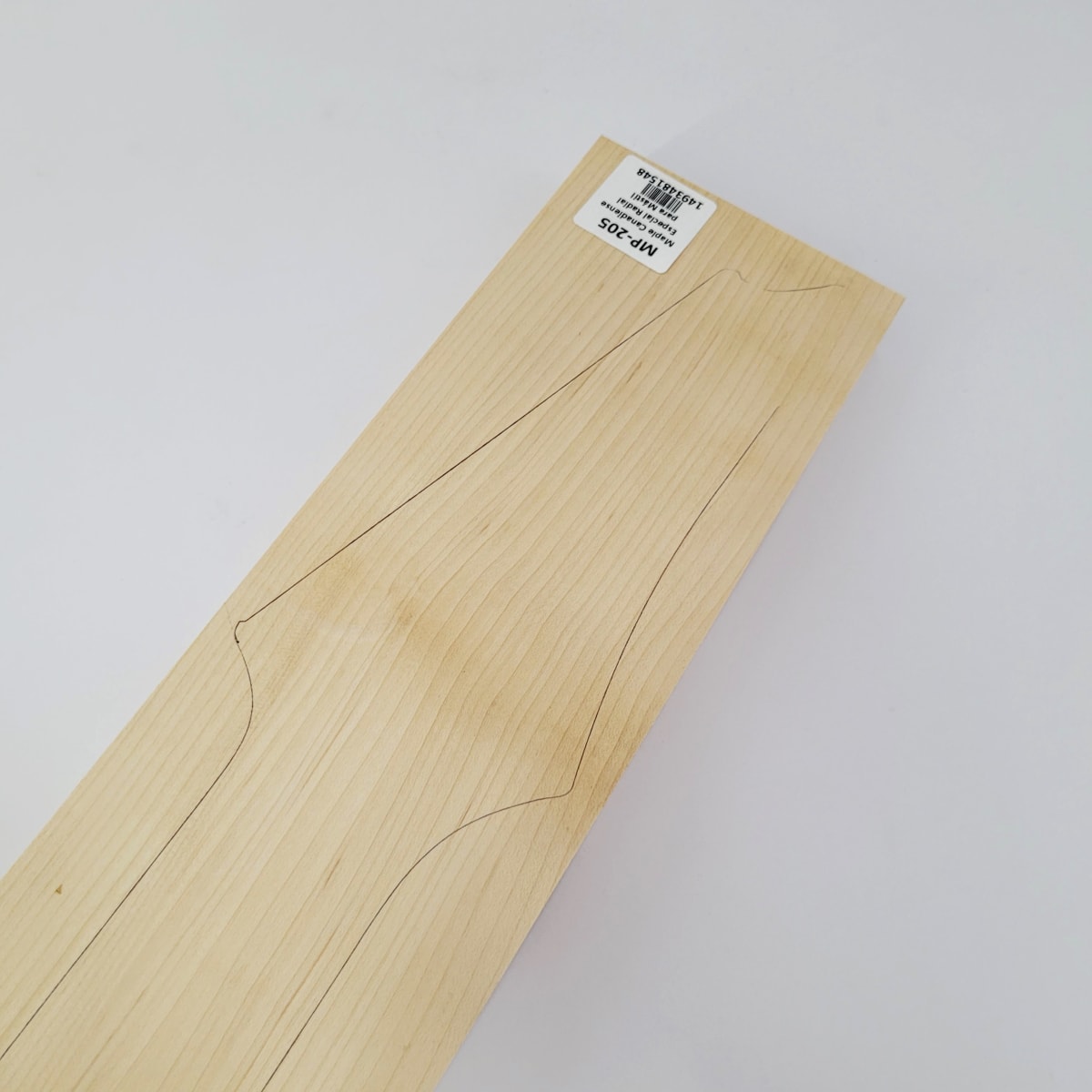 Pieza Unica MP-205 de Curly Maple Rizado Especial para Mastil de Guitarra5