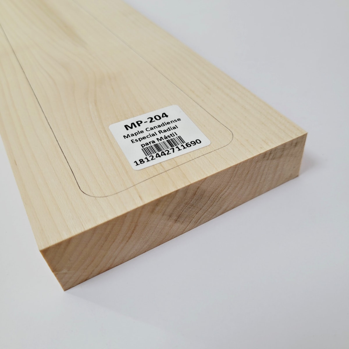 Pieza Unica MP-204 de Maple Canadiense Especial para Mastil de Guitarra5