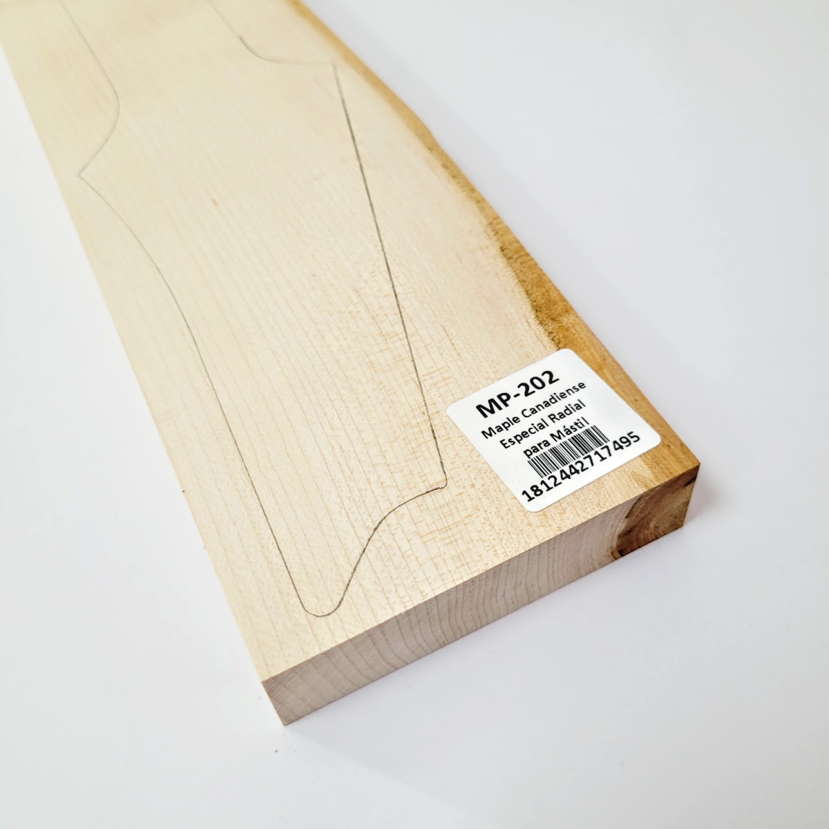 Pieza Unica MP-202 de Maple Canadiense Especial para Mastil de Guitarra 0