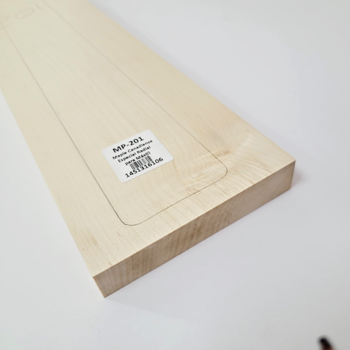 Pieza Unica MP-201 de Maple Canadiense Especial Radial para Mastil de Guitarra5