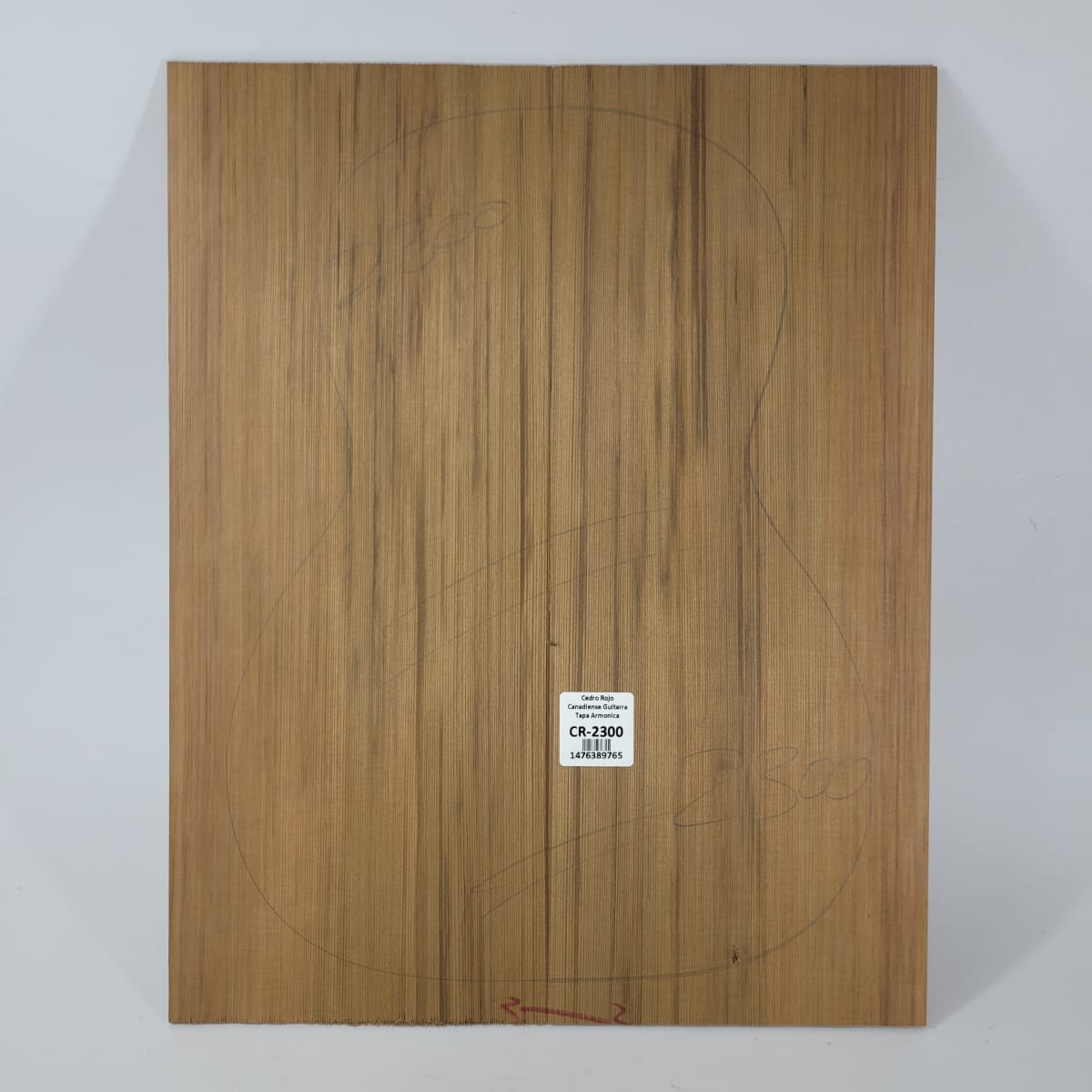 Tapa Armónica de Cedro Rojo Canadiense 2300 para Cuatro Calidad AA 0