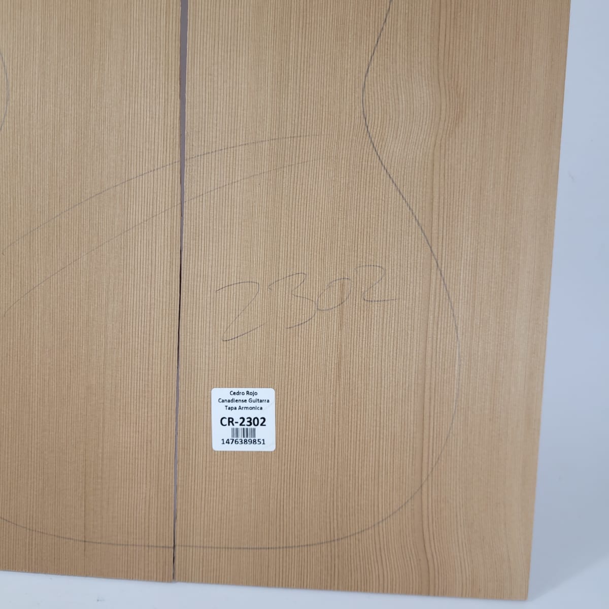 Tapa Armónica de Cedro Rojo Canadiense 2302 para Cuatro Calidad AA4