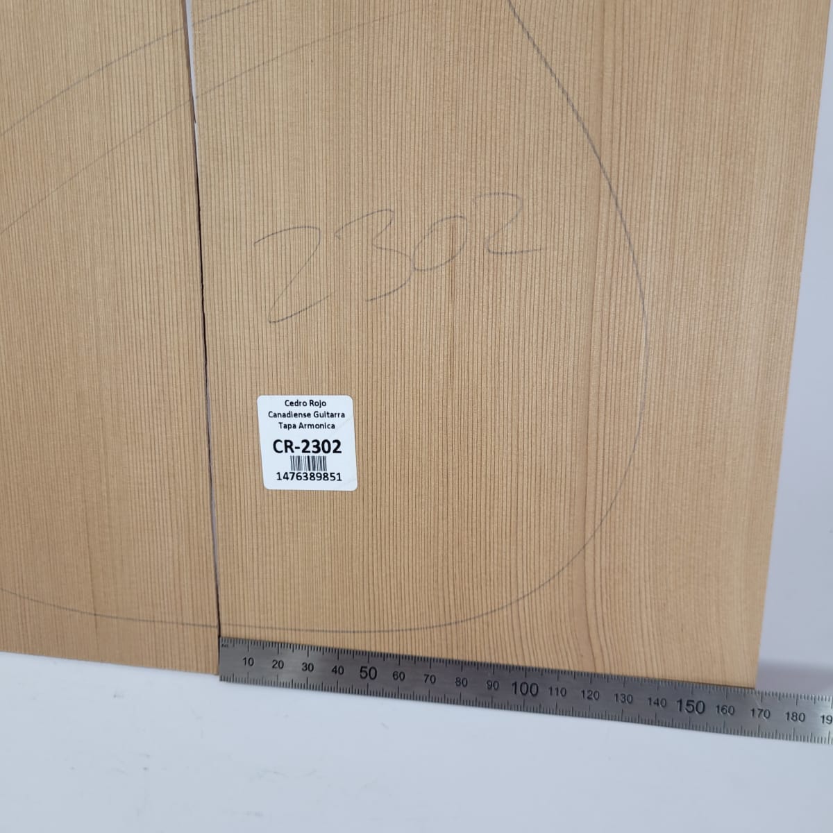 Tapa Armónica de Cedro Rojo Canadiense 2302 para Cuatro Calidad AA3