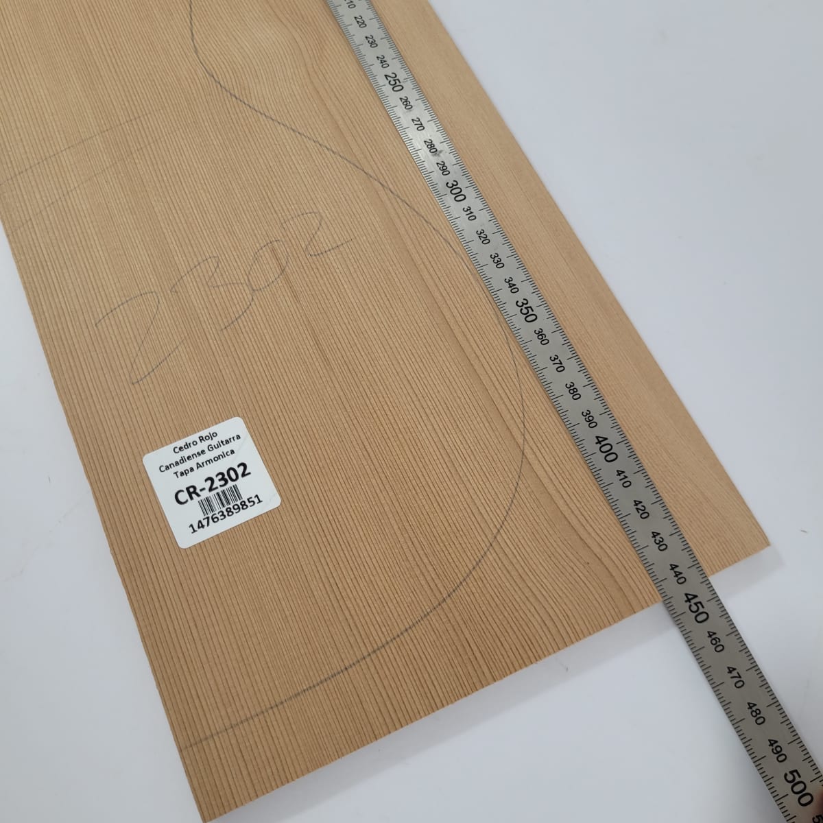 Tapa Armónica de Cedro Rojo Canadiense 2302 para Cuatro Calidad AA2