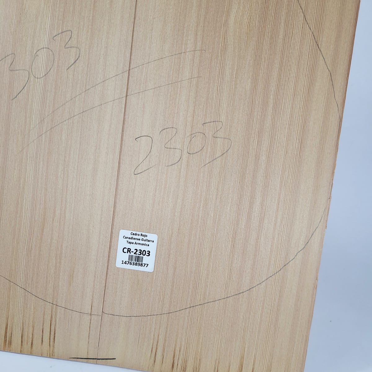 Tapa Armónica de Cedro Rojo Canadiense 2303 para Cuatro Calidad AA5