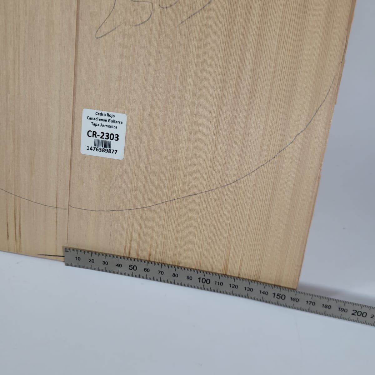 Tapa Armónica de Cedro Rojo Canadiense 2303 para Cuatro Calidad AA3