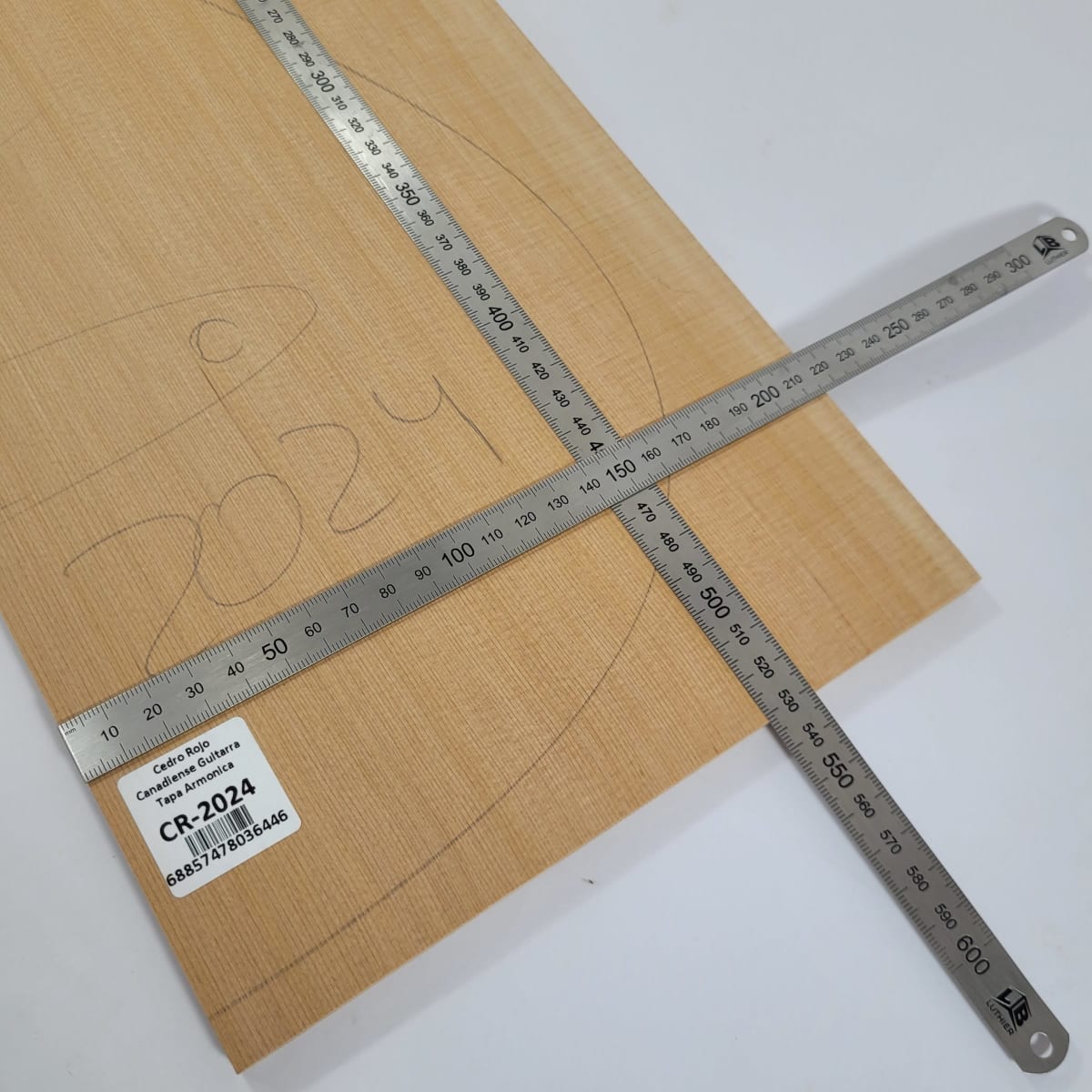 Tapa Armónica de Cedro Rojo Canadiense CR-2024 para Guitarra Calidad AA2