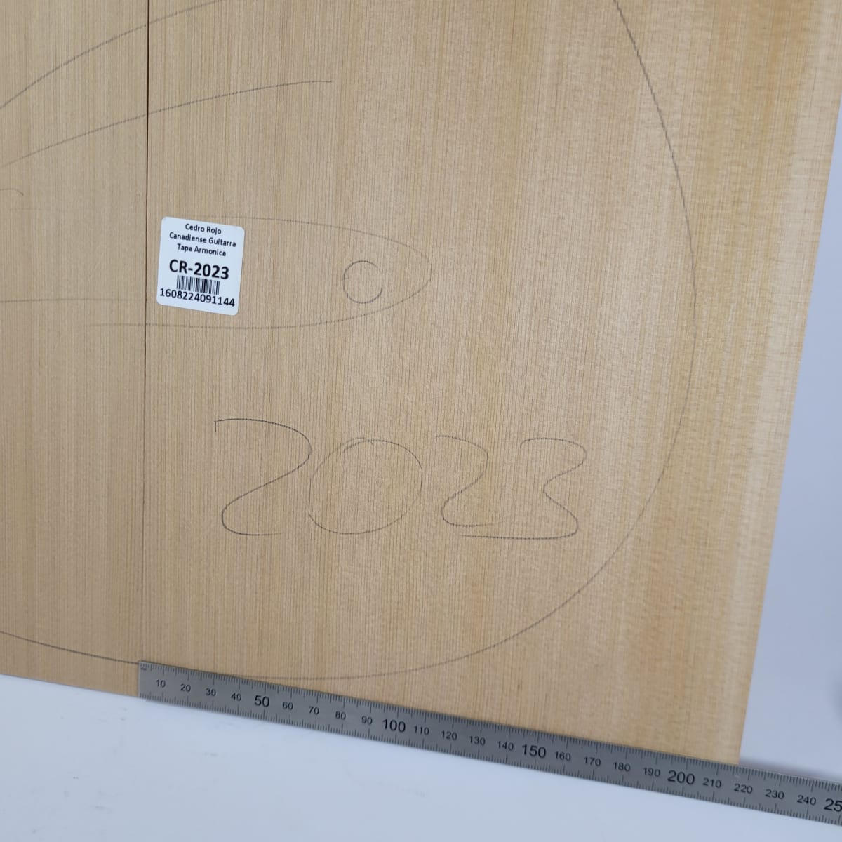 Tapa Armónica de Cedro Rojo Canadiense CR-2023 para Guitarra Calidad AA3