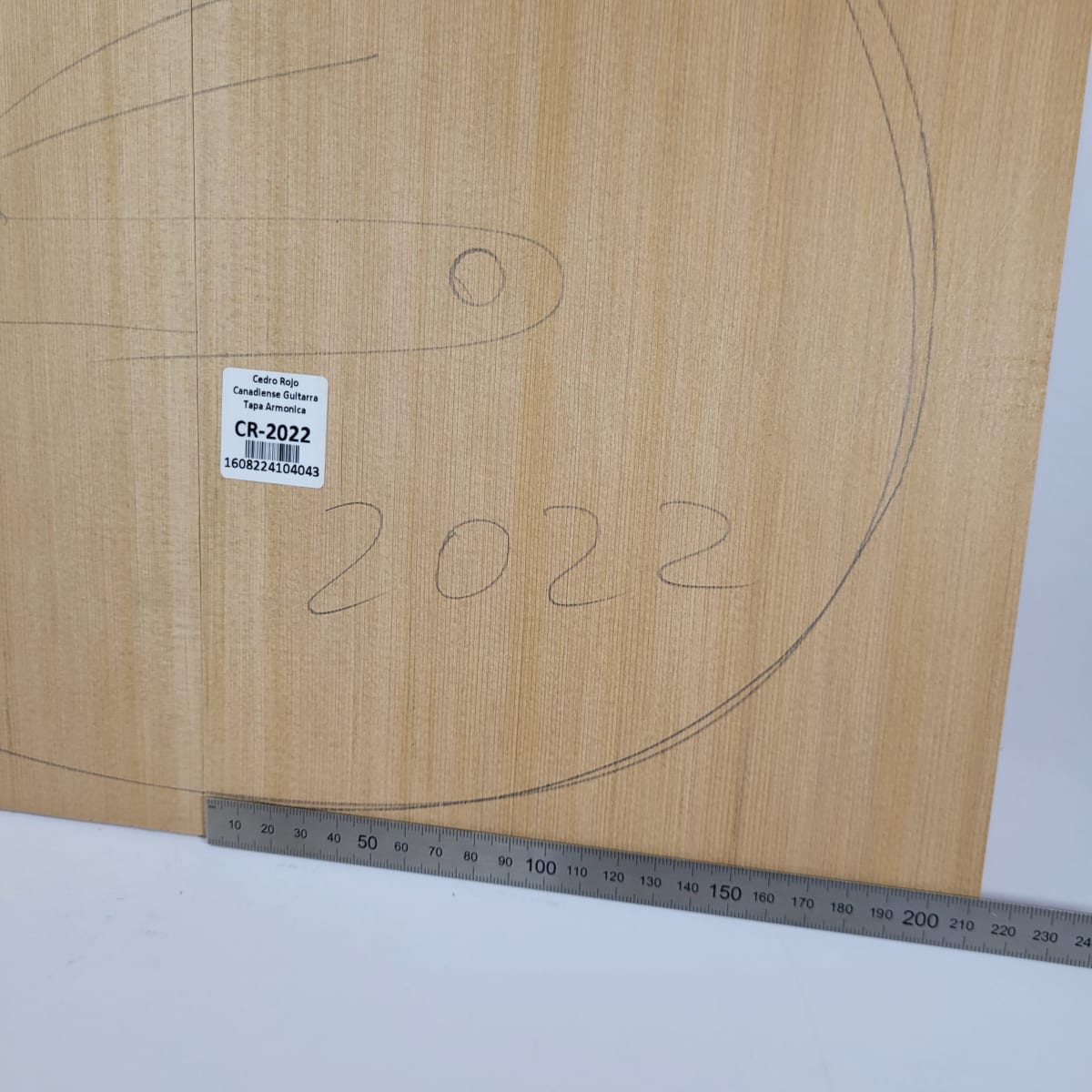 Tapa Armónica de Cedro Rojo Canadiense CR-2022 para Guitarra Calidad AA3