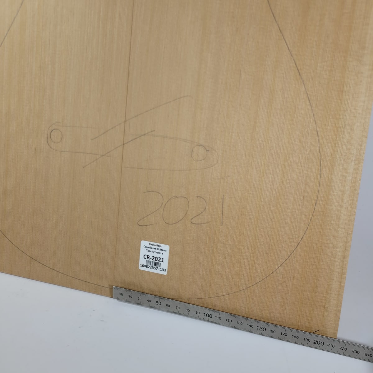 Tapa Armónica de Cedro Rojo Canadiense CR-2021 para Guitarra Calidad AA3