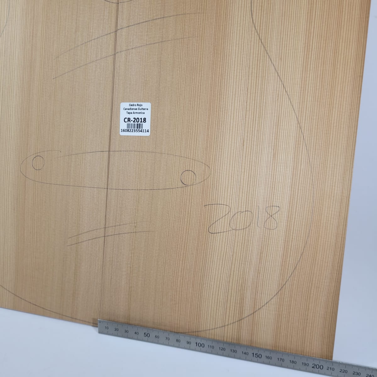 Tapa Armónica de Cedro Rojo Canadiense CR-2018 para Guitarra Calidad AA3