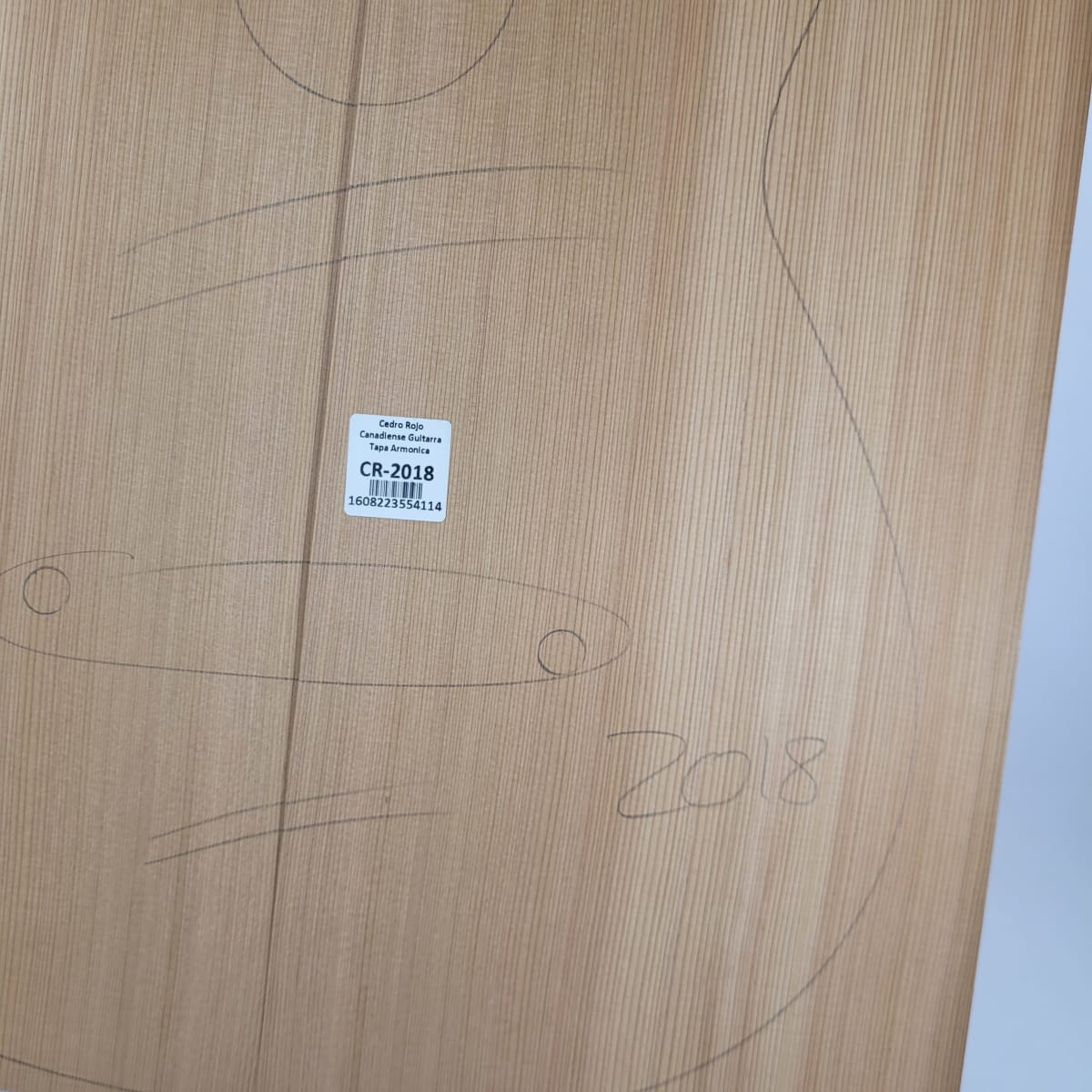 Tapa Armónica de Cedro Rojo Canadiense CR-2018 para Guitarra Calidad AA5