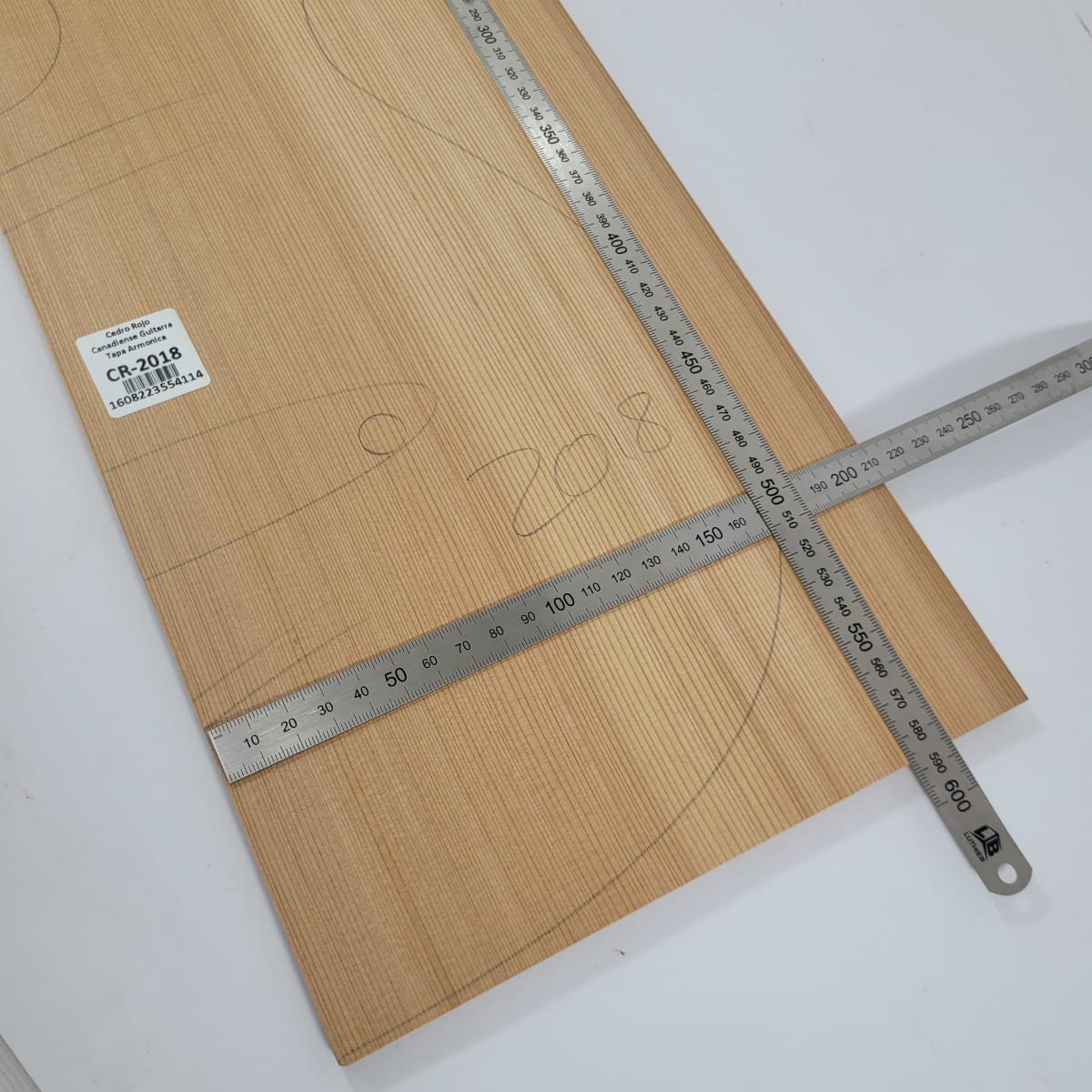 Tapa Armónica de Cedro Rojo Canadiense CR-2018 para Guitarra Calidad AA2