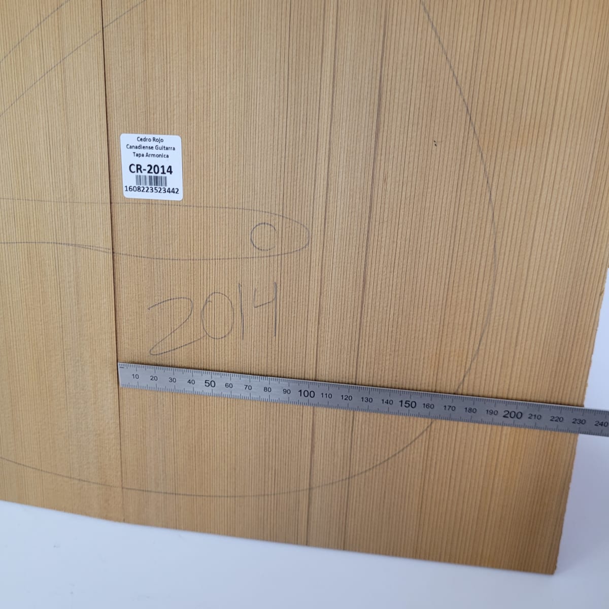Tapa Armónica de Cedro Rojo Canadiense CR-2014 para Guitarra Calidad AA3