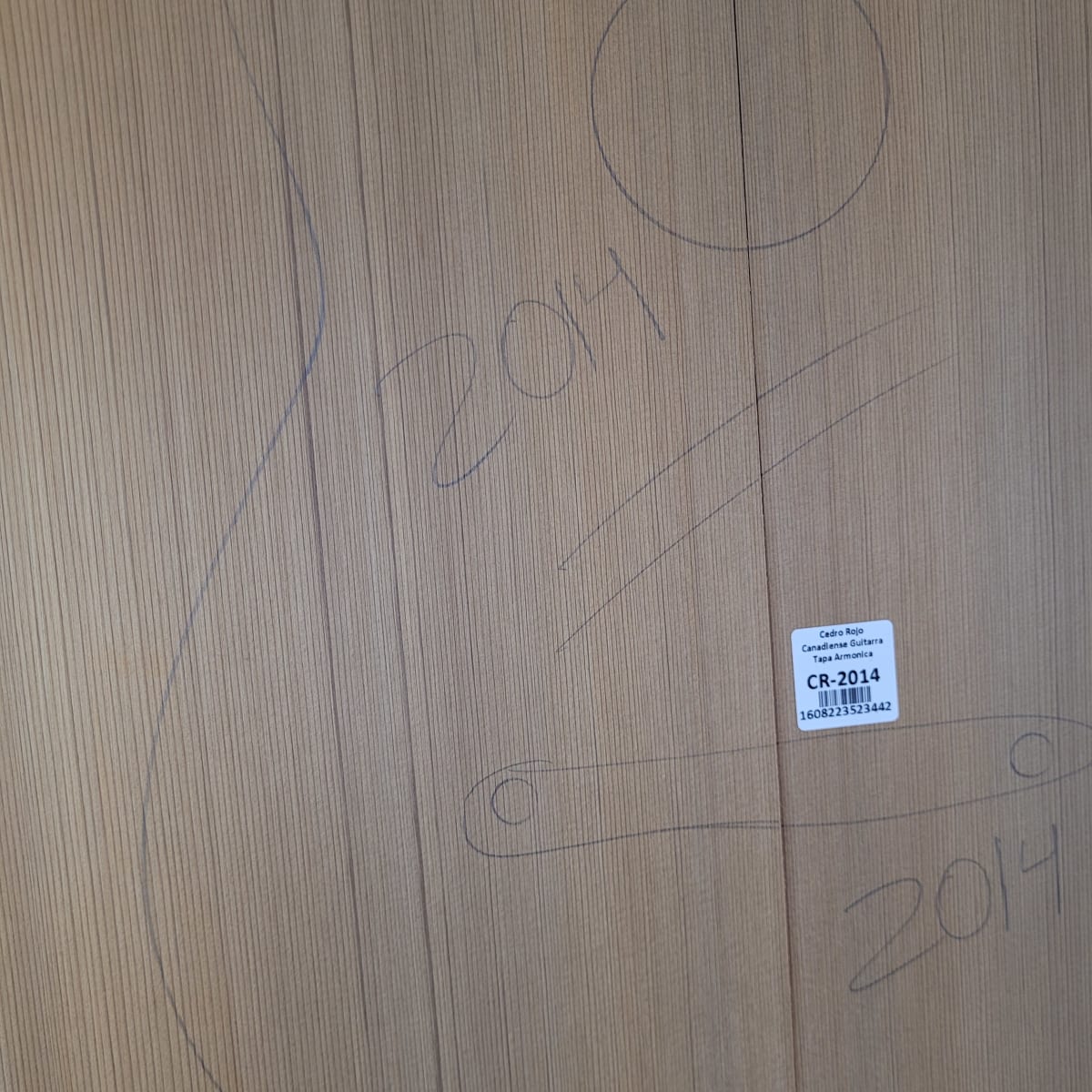 Tapa Armónica de Cedro Rojo Canadiense CR-2014 para Guitarra Calidad AA4