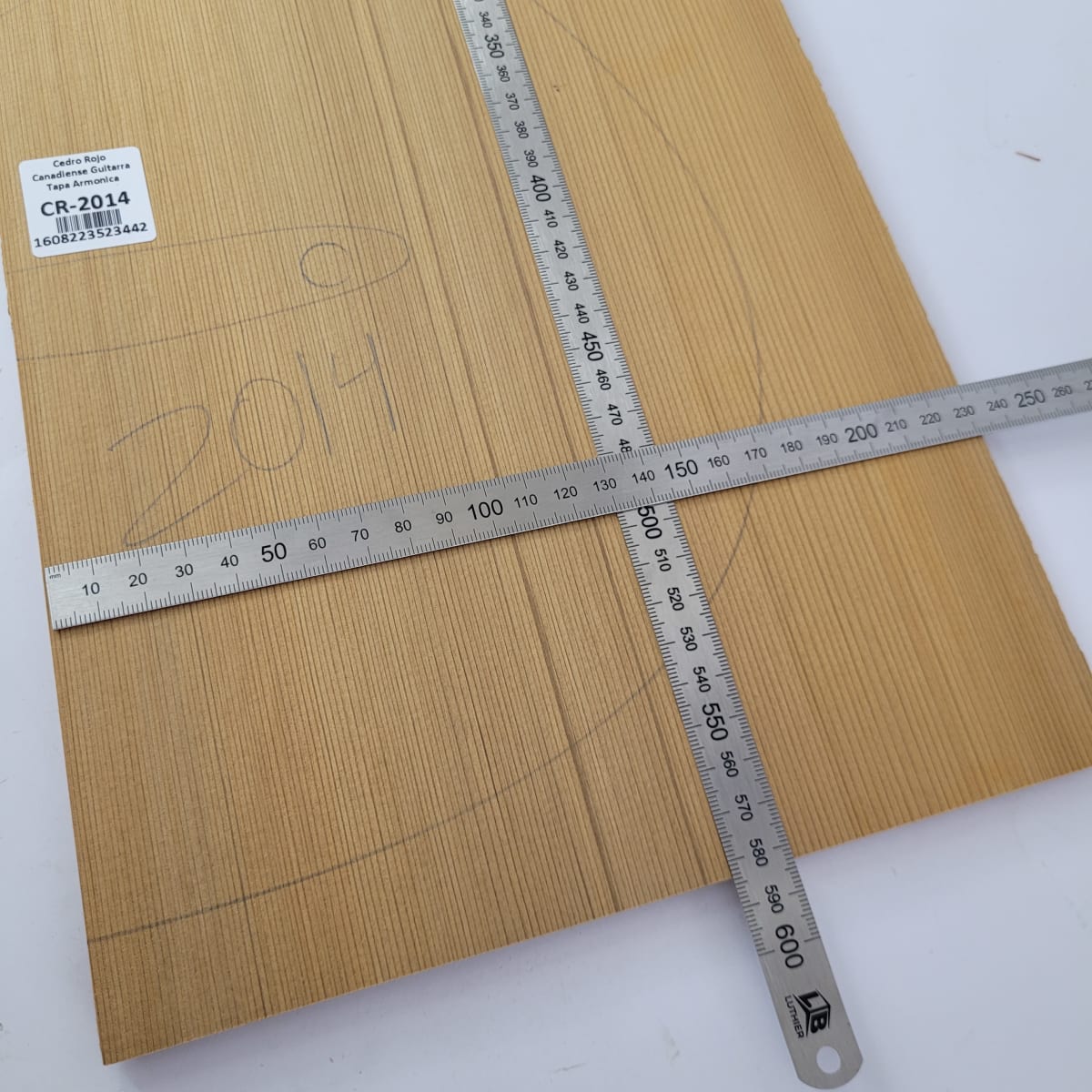 Tapa Armónica de Cedro Rojo Canadiense CR-2014 para Guitarra Calidad AA2