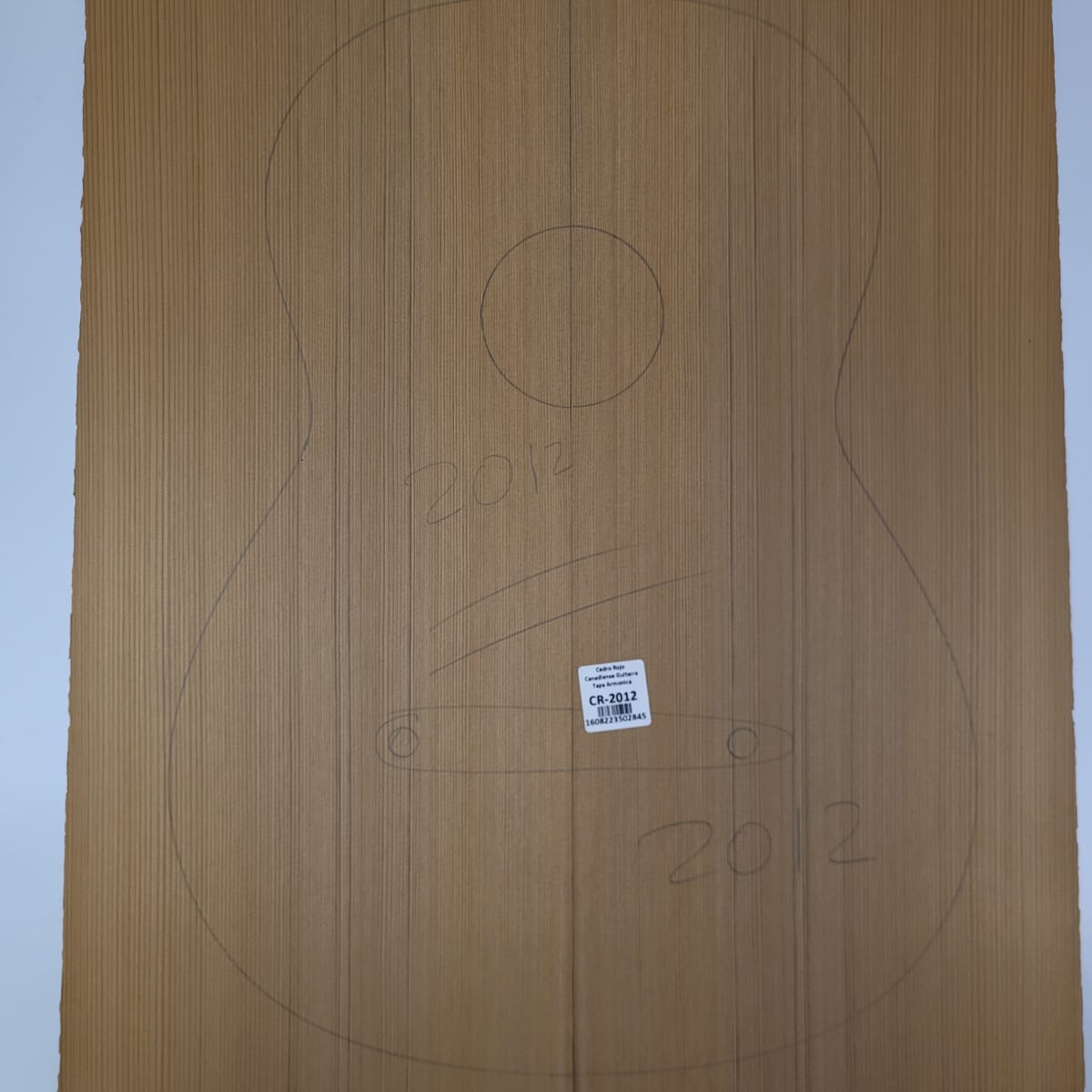 Tapa Armónica de Cedro Rojo Canadiense CR-2012 para Guitarra Calidad AA5